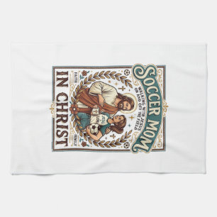 Jesus Volleybal Softbal Voetbal Vintage T-shirt Ch Theedoek