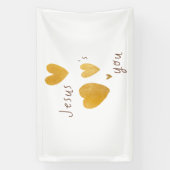 Jésus vous aime Bannière Signer moderne (Verticale)