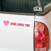 JESUS VOUS AIME Bumper Sticker (Sur camion)