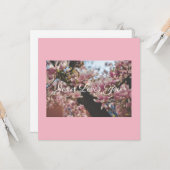 Jésus vous aime Carte de Voeux Plat (Devant/Arrière en situation)