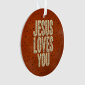 Jésus Vous Aime Encouragement Chrétien Rustique (devant)