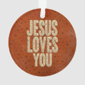 Jésus Vous Aime Encouragement Chrétien Rustique (dos)