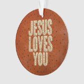 Jésus Vous Aime Encouragement Chrétien Rustique (devant)