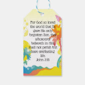 Jésus vous aime ! étiquettes cadeaux (Dos)