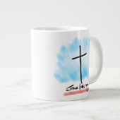 JESUS VOUS AIME Jumbo Mug (Devant droit)