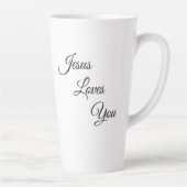 Jésus Vous Aime La Mug De Café Latte (Droite)
