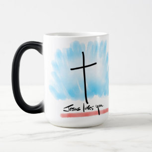 JÉSUS VOUS AIME Morpher Mug
