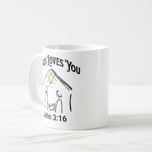 JÉSUS VOUS AIME MUG (Devant gauche)