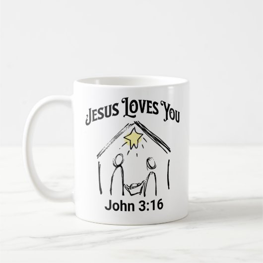 JÉSUS VOUS AIME MUG (Gauche)