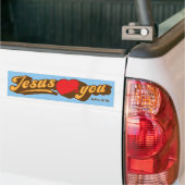 Jésus Vous Aime Sticker (Sur camion)