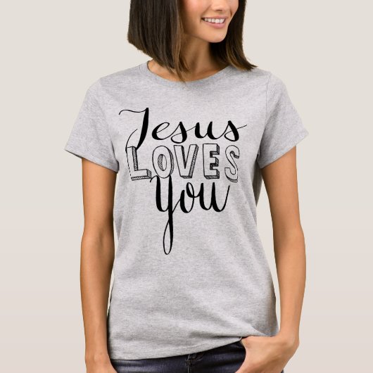 Jésus vous aime T-shirt (Devant)
