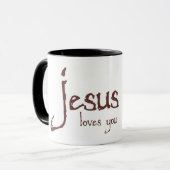 Jésus vous aime tasse (Devant gauche)