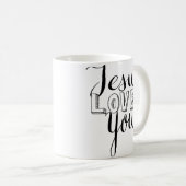 Jésus vous aime tasse (Devant droit)