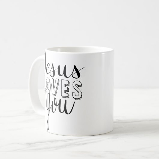 Jésus vous aime tasse (Devant gauche)
