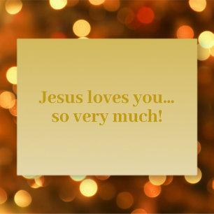 Jésus vous aime, tellement ! carte postale