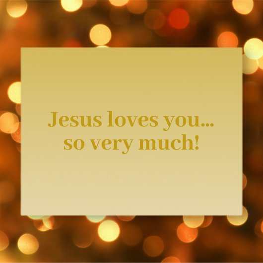 Jésus vous aime, tellement ! carte postale