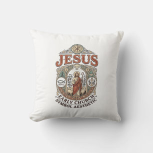 Jesus vroeg christelijk symbool esthetisch Jesus v Kussen