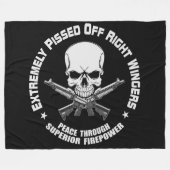 JESUS VS de DEVIL Fleece Blanket Deken (Voorkant (Horizontaal))