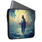 Jesus Walks on Water Laptop Case (Voorkant Rechts)