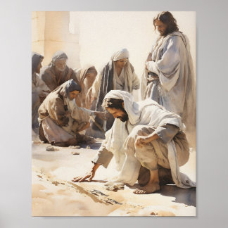 Jesus Wall Art - Geloof-geïnspireerde huisdecorati Poster