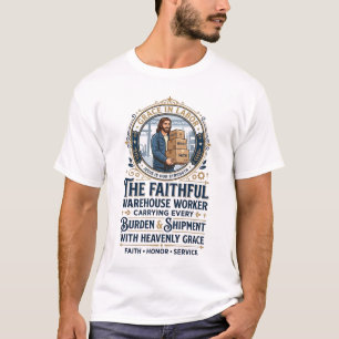 Jesus Warehouse Logistiek Grafisch T-shirt Christe