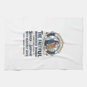 Jesus Warehouse Logistiek Grafisch T-shirt Christe Theedoek