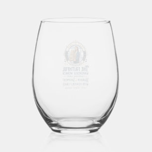 Jesus Warehouse Logistiek Grafisch T-shirt Christe Wijnglas Zonder Voet