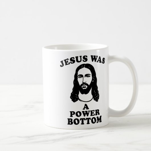 Jesus Was A Power Bottom Funny Pride Christmas Gag Koffiemok (Rechts)