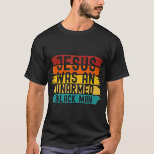 Jesus was een ongewapende zwarte man Retro Vintage T-shirt