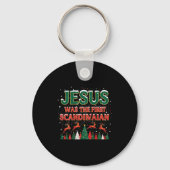 Jesus Was The First Ecrow Ugly Sweater Style  Sleutelhanger (Voorkant)