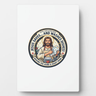 Jesus Wastaken Humor T-shirt Christelijk Grafisch Fotoplaat