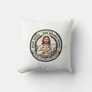 Jesus Wastaken Humor T-shirt Christelijk Grafisch Kussen