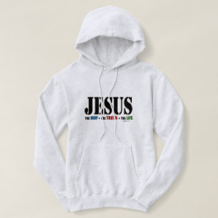 Jesus Way Truth Life Hoodie