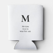 JESUS Waymaker Monogram Christelijk Blikjeskoeler (Achterkant)