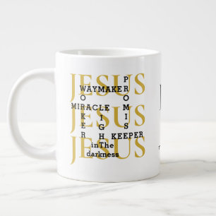 Jesus Waymaker Monogram Christelijke koffie Mok