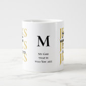 Jesus Waymaker Monogram Christian Coffee Mug (Devant)