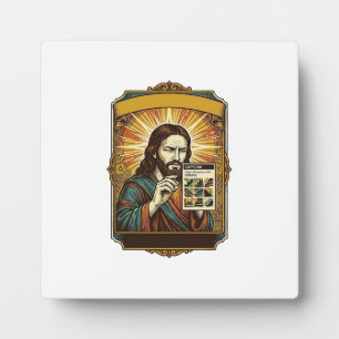 Jesus Wazige Trap Captcha Test Tech Beveiliging Hu Fotoplaat