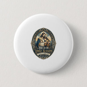 Jesus Weduwe Weduwnaar Aanmoediging Vintage T-shir Ronde Button 5,7 Cm