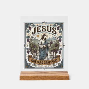 Jesus Wijngaard Wijnstok Jesus Wijngaard Wijnstok Acryl Bord