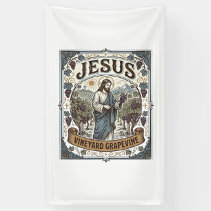 Jesus Wijngaard Wijnstok Jesus Wijngaard Wijnstok Spandoek