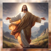 Jesus Window Cling Raamsticker (Vel 2)