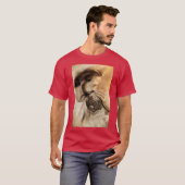 Jesus Wit Pug Dog Pug Dog Lover T-shirt (Voorkant volledig)