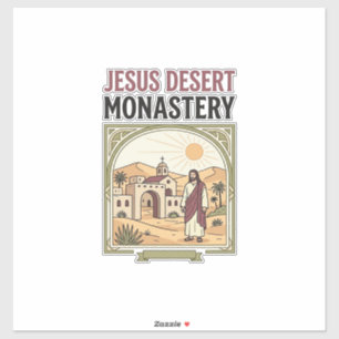 Jesus Woestijnklooster Jesus Woestijnklooster Chri Sticker