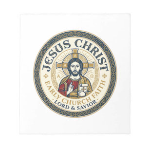 Jesus Woestijnvaders Oud Christelijk T-Shirt Ins Notitieblok