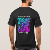 Jesus won a promotional code for clothing to save t-shirt (Achterkant)