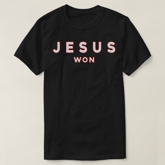 Jesus Won T-shirt (Design voorkant)