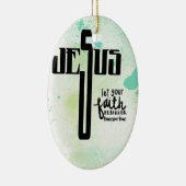 Jesus Word Art Keramisch Ornament (Rechts)