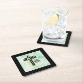 Jesus Word Art Vierkante Kartonnen Onderzetter (Insitu)