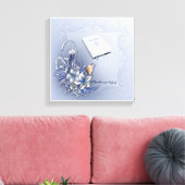 Jesus Word Premium Wrapped Canvas (gloss) (Insitu (Woonkamer))