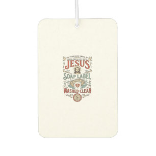 Jesus Zeep Label Gewassen Schoon Jezus Zeep Gewass Luchtverfrisser